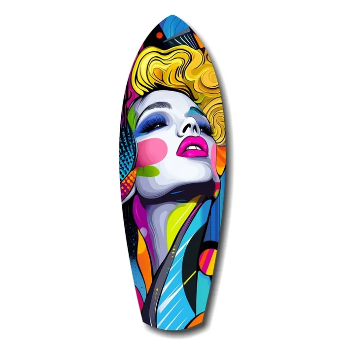 Vintage Woman Glass Wall Art – 12 » X 35 «