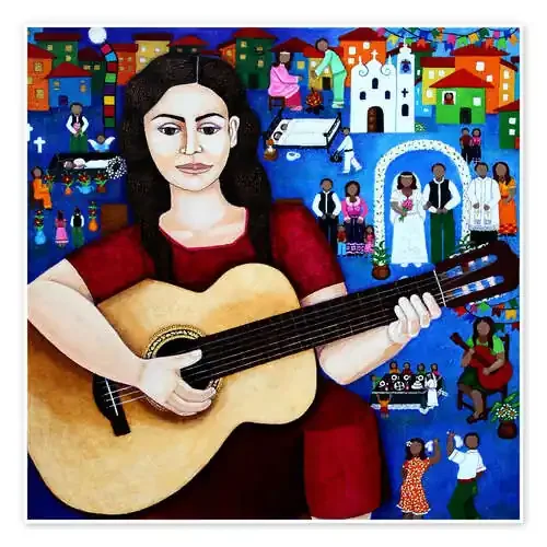 Violeta Parra playing «casamiento de negros» de Madalena Lobao-Tello