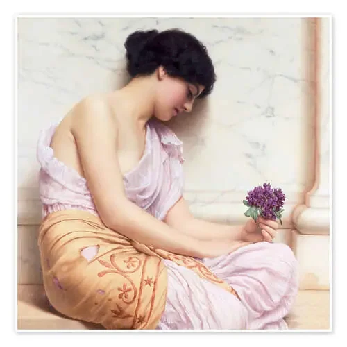 Violets, sweet violets de John William Godward Master Collection