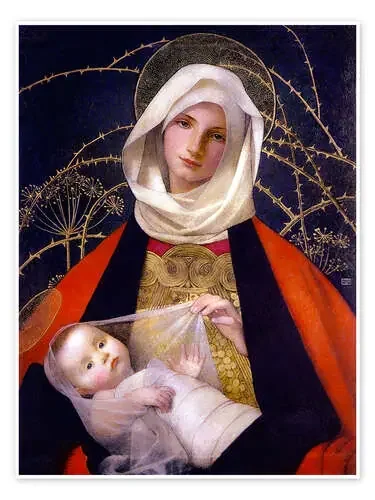 Virgen con niño de Marianne Stokes Master Collection