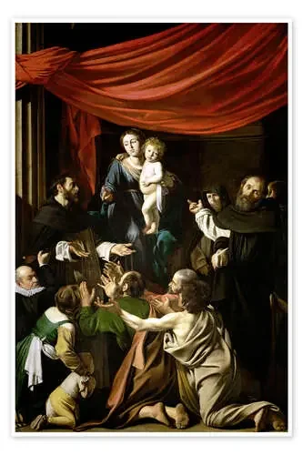 Virgen de las rosas de Michelangelo Merisi (Caravaggio) Master Collection