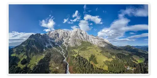Vista aérea del Hochkönig, Austria de Dieter Meyrl