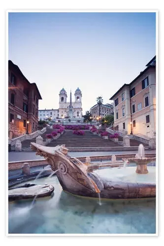 Vista desde la Fuente de Bernini, Roma, Italia I de Matteo Colombo