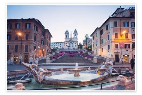 Vista desde la Fuente de Bernini, Roma, Italia II de Matteo Colombo