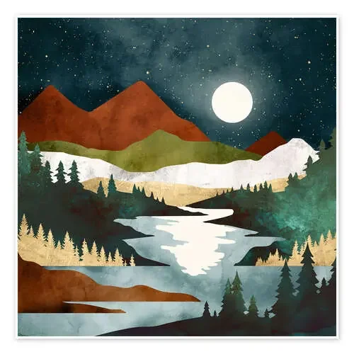Vista nocturna de otoño de SpaceFrog Designs
