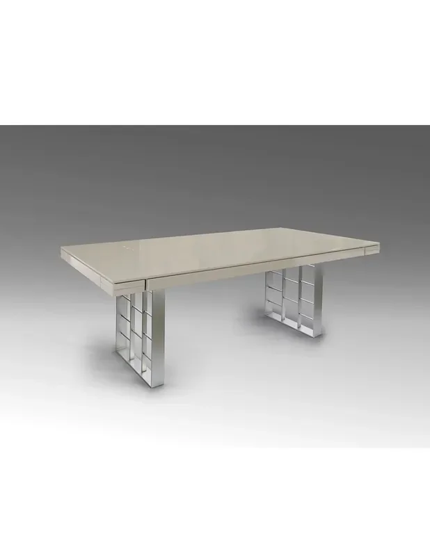Vita Mesa Comedor Gris Ceniza Plata de Schuller