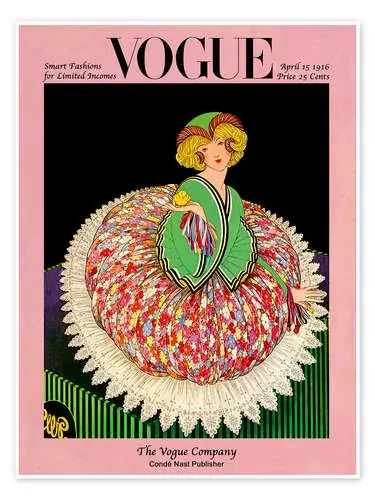 Vogue Cover 1916 de Vintage Advertising Collection