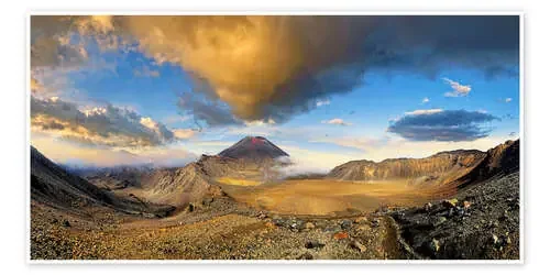 Volcano Monte Ngauruhoe Tongariro NP Nueva Zelanda de Michael Rucker