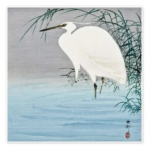 Wading Egret de Ohara Koson Master Collection