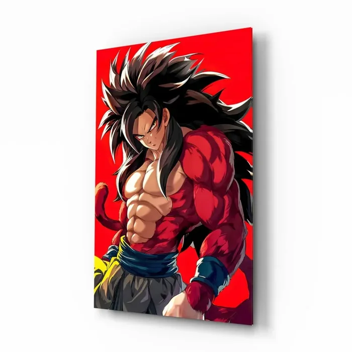 Warrior Furious Spirit Glass Wall Art Designer Collection – 28.5 » X 18 «