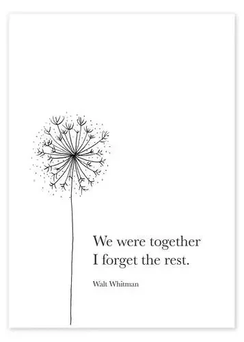 We were together – Walt Whitman Quote de RNDMS