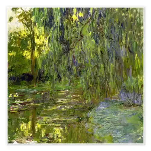 Weeping Willow, The lily pond in Giverny de Claude Monet Bridgeman Images