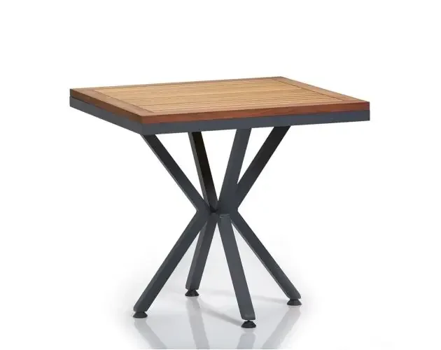 Wellhome mesa de jardín marrón 90×90 | Brico Depôt Prezzo Conveniente