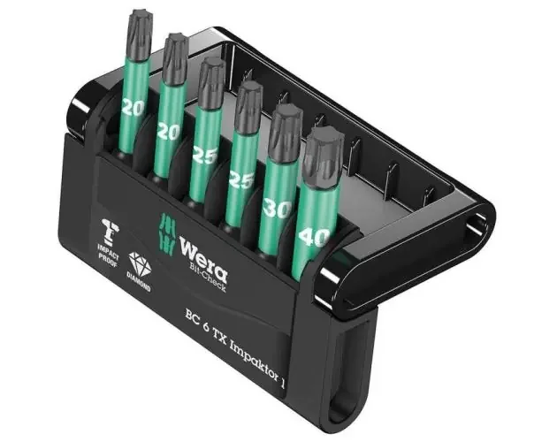 Wera mini-check impaktor 2 05057693001 juego de puntas 6 piezas torx® inter | Brico Depôt Fatto A Mano