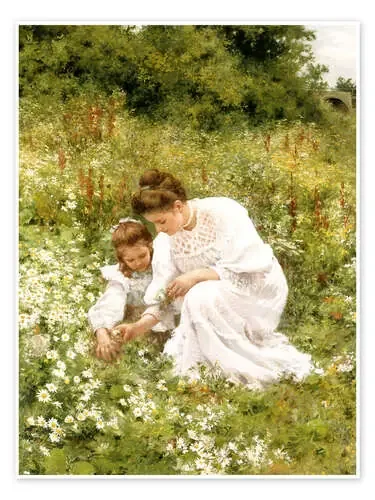 When picking daisies de Hermann Seeger ARTOTHEK