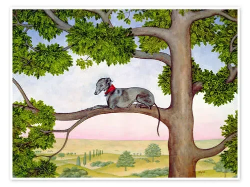 Whippet on the tree de Ditz Bridgeman Images