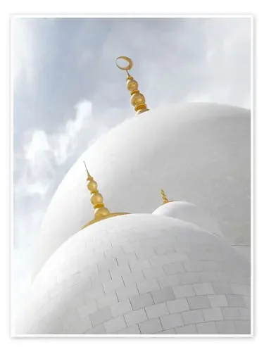 white cupolas of sheikh zayed mosque Editors Choice