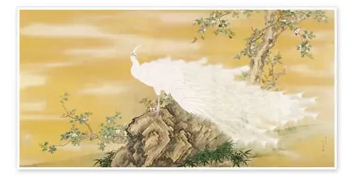 White Peafowl de Mochizuki Gyokukei Master Collection