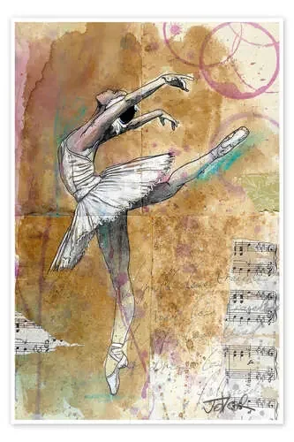 white swan (ballet study) de Loui Jover