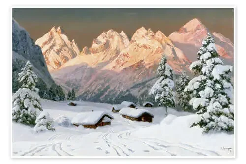 Winter Idyll in the Alps de Alwin Arnegger akg-images