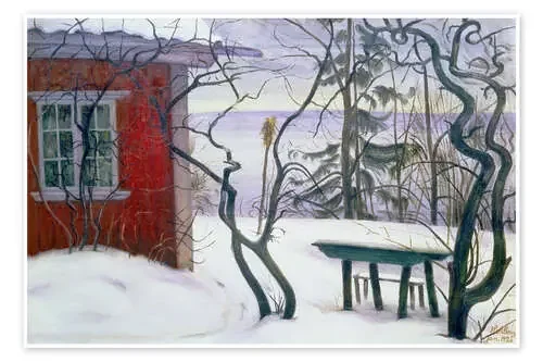 Winter in Hvalsbakken. 1926. de Harald Oscar Sohlberg ARTOTHEK