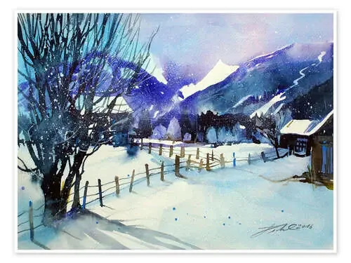 Winter landscape near Zell am See de Johann Pickl