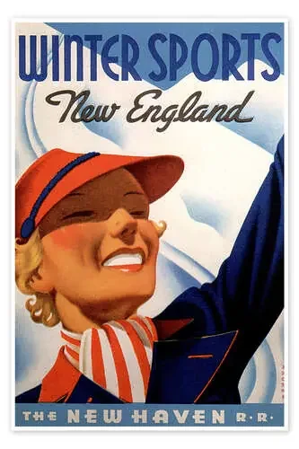 Winter sports in New England, Canada de Vintage Ski Collection