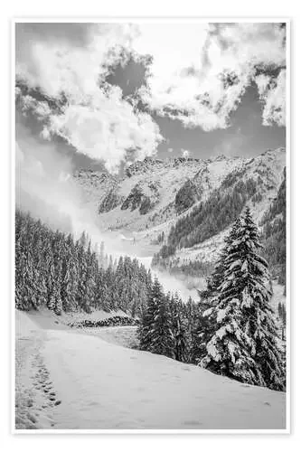 Winter Trail in the Ahrntal Valley in South Tyrol de Christian Müringer
