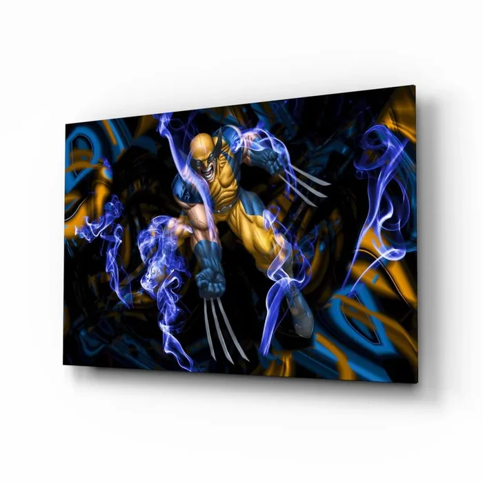 Wolverine Glass Wall Art – 28.5 » x 18 «