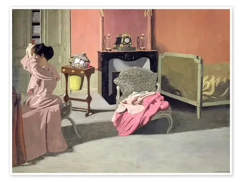 Woman doing her hair de Félix Édouard Vallotton Bridgeman Images