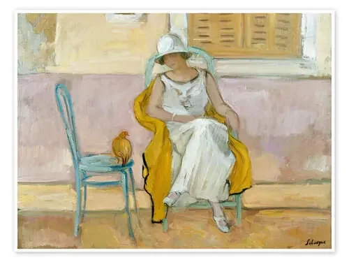Woman in a white dress de Henri Lebasque Bridgeman Images