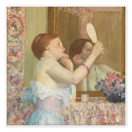 Woman with a Mirror, 1911 de Frederick Carl Frieseke akg-images