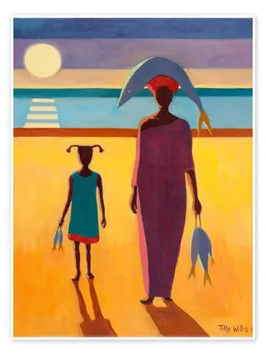 Woman with Fish de Tilly Willis Bridgeman Images