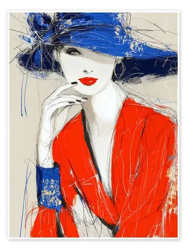 Woman with hat de Peter Roder