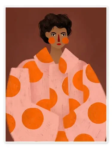 Woman With Orange Dots de Bea Müller 1x