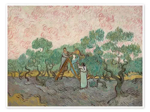 Women Picking Olives de Vincent van Gogh Master Collection