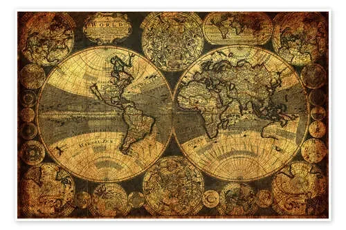 World 1702 de Michaels Antike Weltkarten