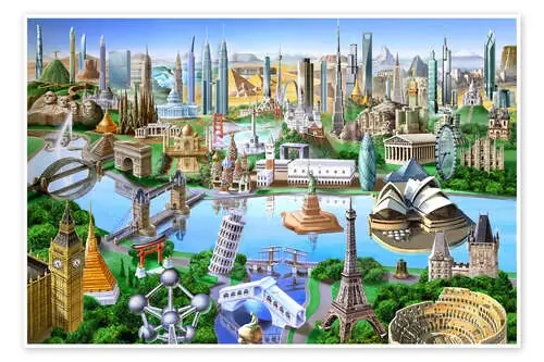 World landmarks de Adrian Chesterman MGL Licensing