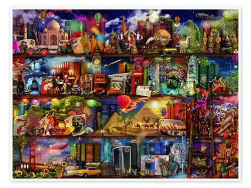World Travel Book Shelf de Aimee Stewart MGL Licensing