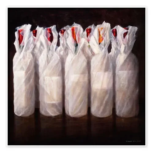 Wrapped Wine Bottles de Lincoln Seligman Bridgeman Images