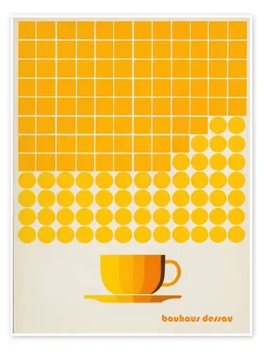 Yellow Bauhaus coffee cup de Frank Daske