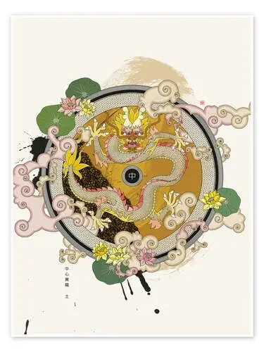 Yellow Dragon Of The Center (Element Earth) de Thoth Adan