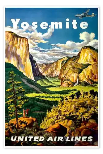 Yosemite United Air Lines de Vintage Travel Collection